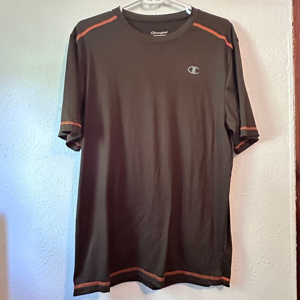 CHAMPION Performance Brown Orange Men's Shirt ~ Cleveland Browns Colors ~ Medium
